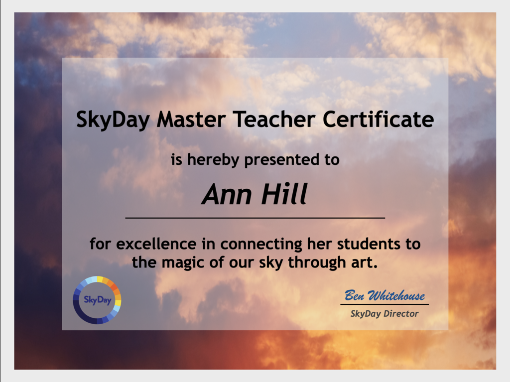 SkyDay Master Teacher Certificate