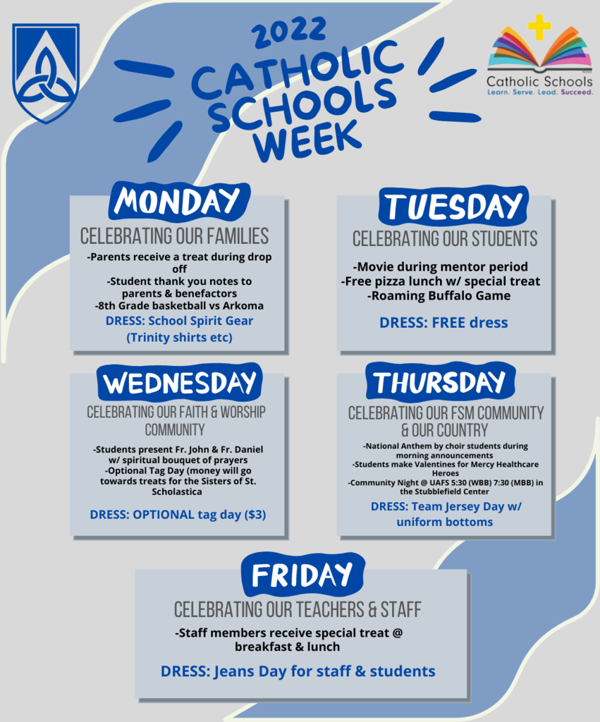Catholic Schools Week 2022 Schedule